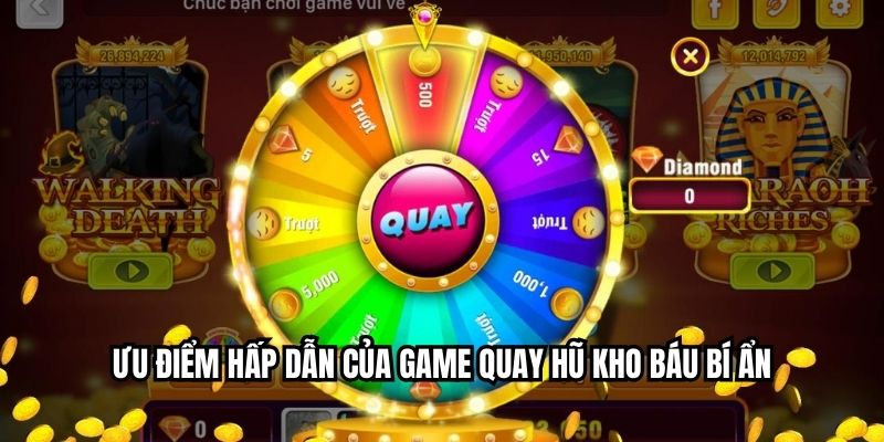 Ưu điểm hấp dẫn của game quay hũ kho báu bí ẩn